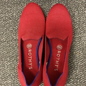 Rothys red loafers size 8 EUC